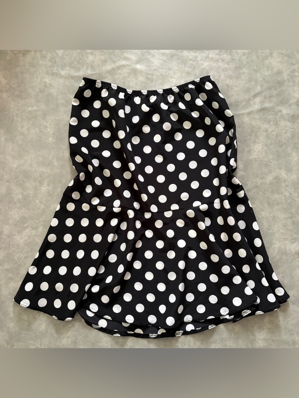 Vintage Daniel Laurent Black Polka Dot Skirt 90s Classic Retro - Picture 6 of 9